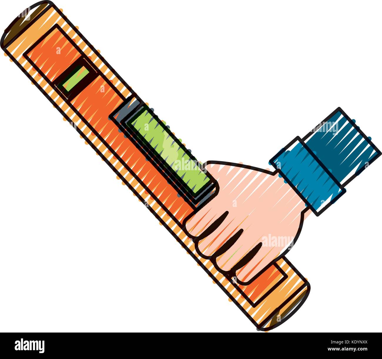 hand with level vector illustration Stock Vector Image & Art - Alamy