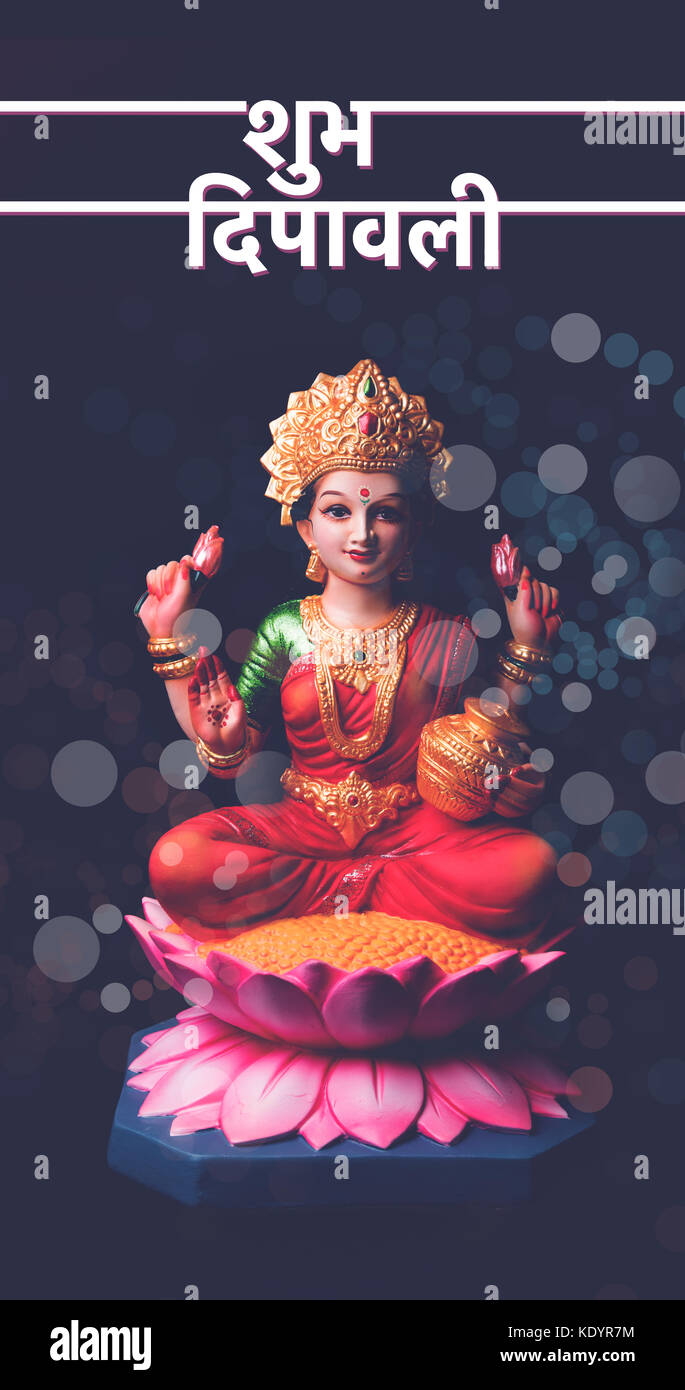 Idol worshipping of Hindu Goddess Lakshmi - Lakshmi Puja is a ...