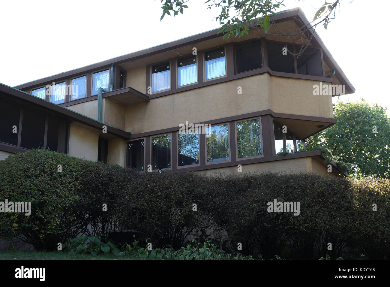 Gilmore house also known as the airplane house designed by Frank lloyd