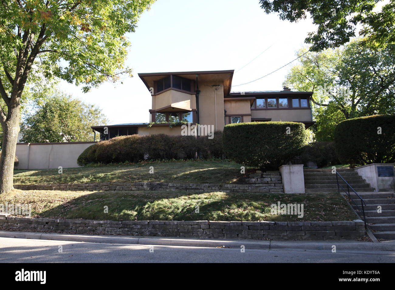 Gilmore house also known as the airplane house designed by Frank lloyd
