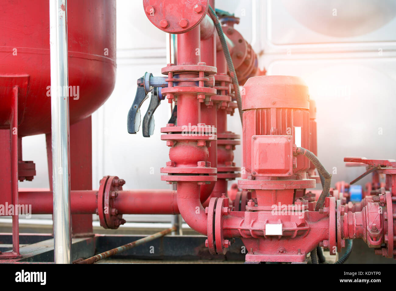 pressure pump for running water in a building Stock Photo Alamy