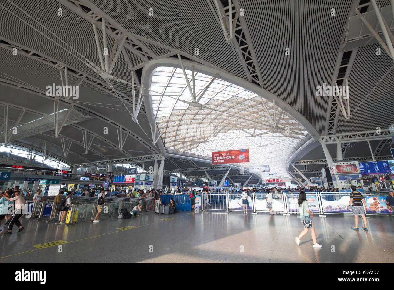 guangzhou,china oct,7,2017peoples in guangzhou south railway station