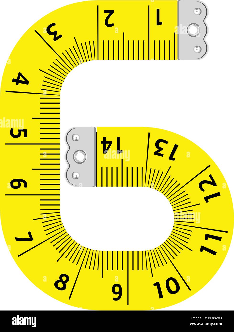 Number six ruler icon, cartoon style Stock Vector Image & Art - Alamy