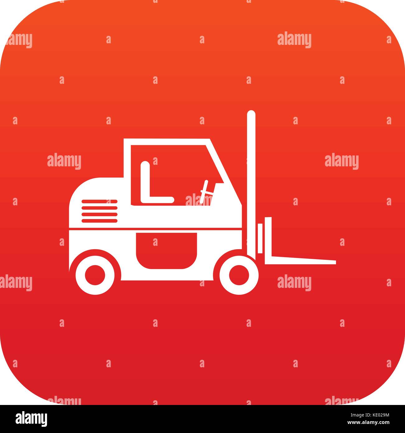 Forklift icon digital red Stock Vector Image & Art Alamy