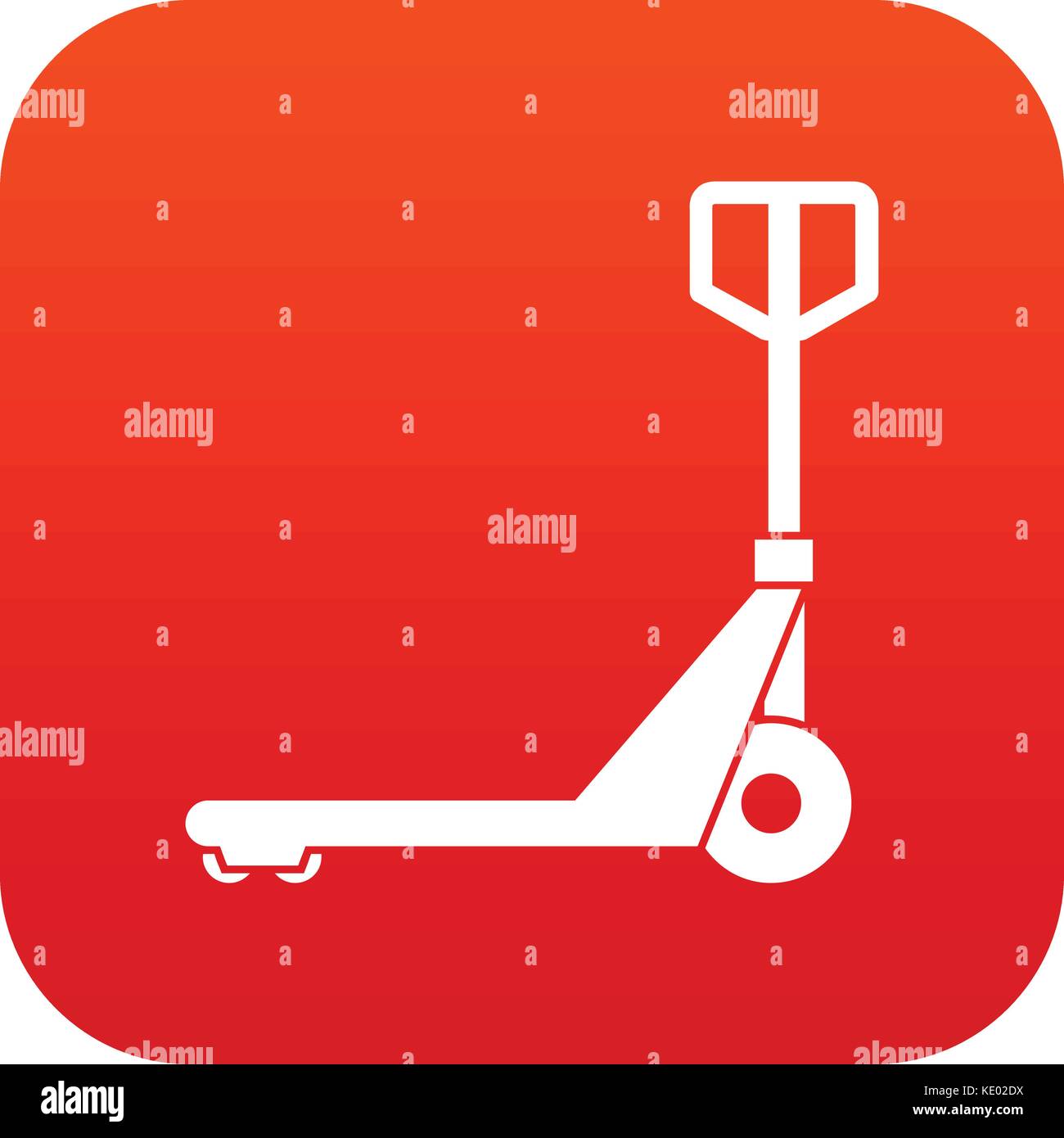 Hand truck icon digital red Stock Vector Image & Art Alamy
