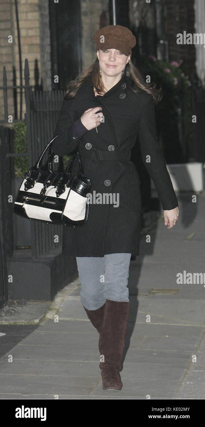 Prince William's girlfriend Kate Middleton, after a late night out with Prince William and Harry, leaves her home to go to work this morning. London. UK. 21/12/2006       People:  Kate Middleton Prince William   Credit: Hoo-Me.com/MediaPunch ***NO UK*** Stock Photo