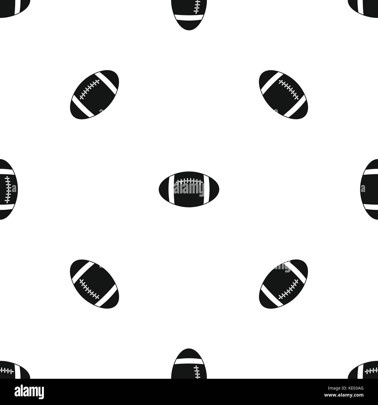 Rugby ball pattern seamless black Stock Vector Image & Art Alamy