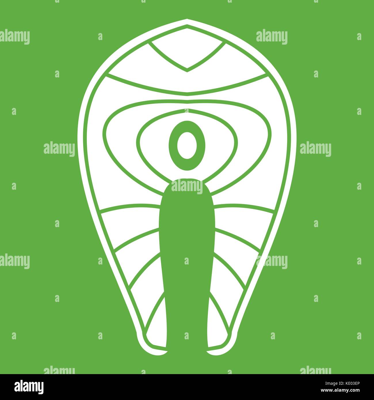Salmon steak icon green Stock Vector Image & Art - Alamy