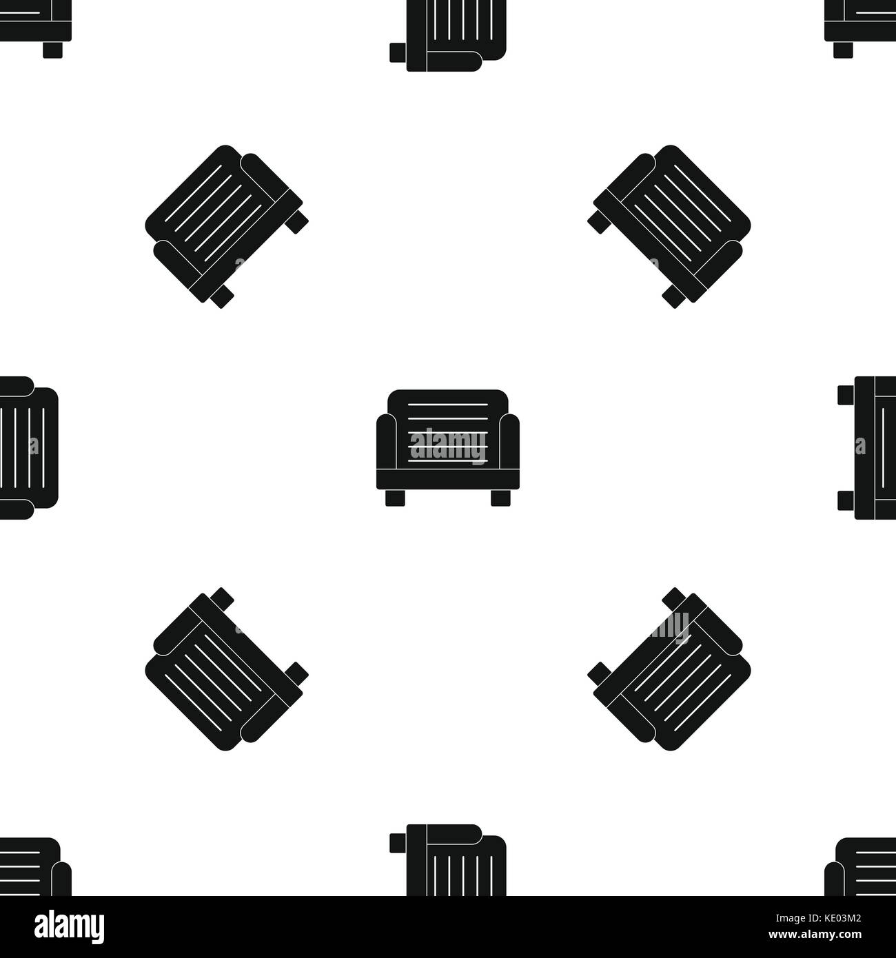 Armchair pattern seamless black Stock Vector Image & Art - Alamy