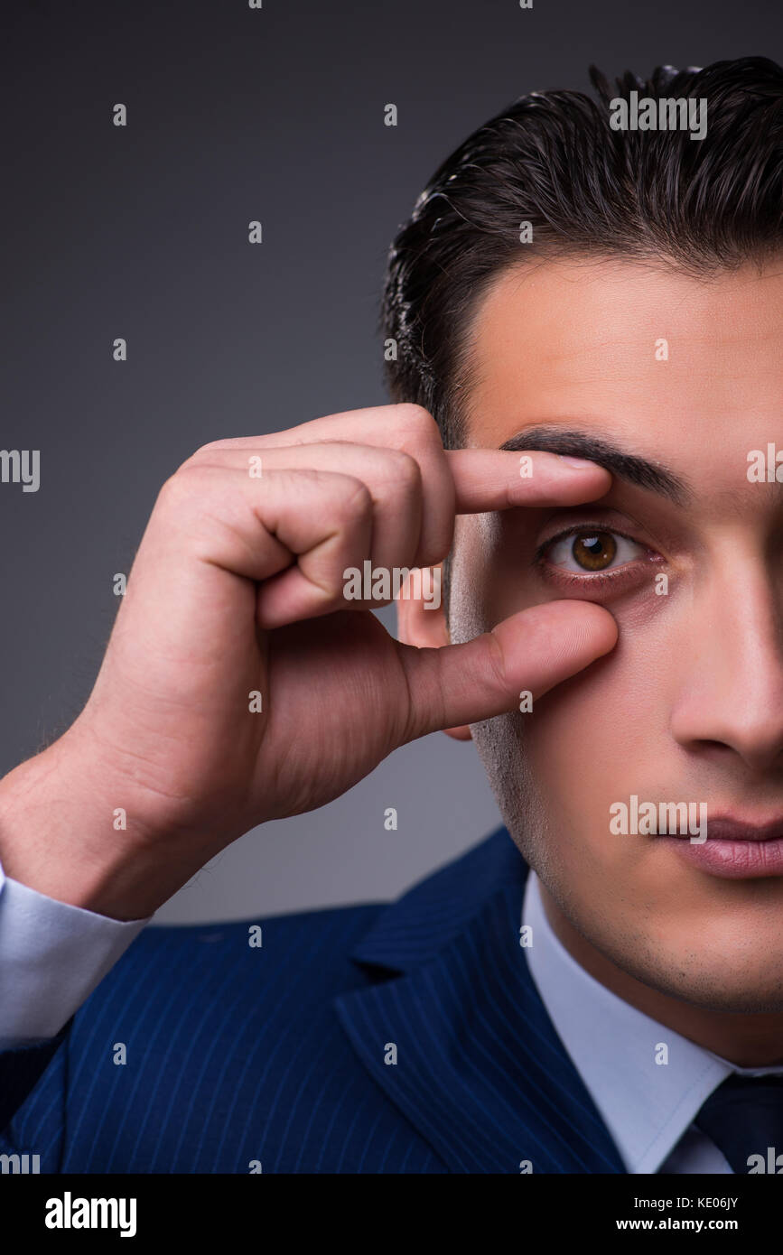 Portrait of young handsome businessman Stock Photo - Alamy