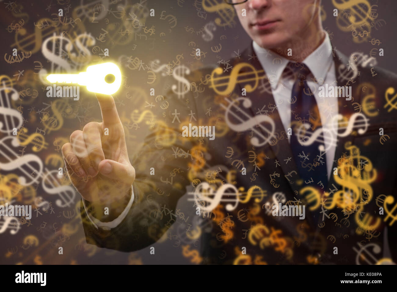 Concept with key to success illustration Stock Photo - Alamy