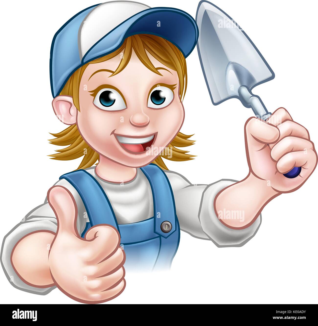 Builder Bricklayer Construction Worker Trowel Tool Stock Vector Image ...