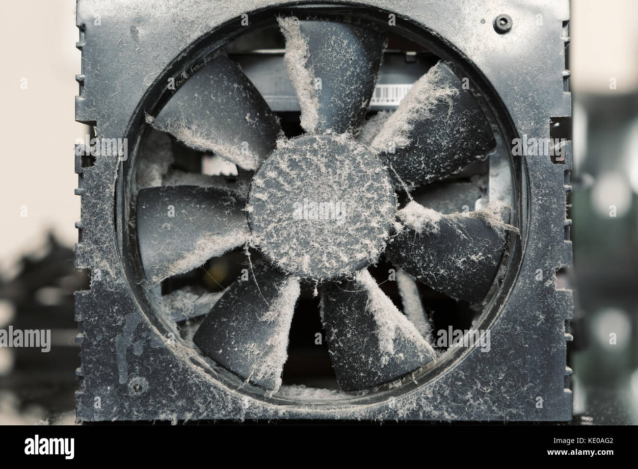 Old Dusty PC Cooling Fan out of the Case Stock Photo Alamy