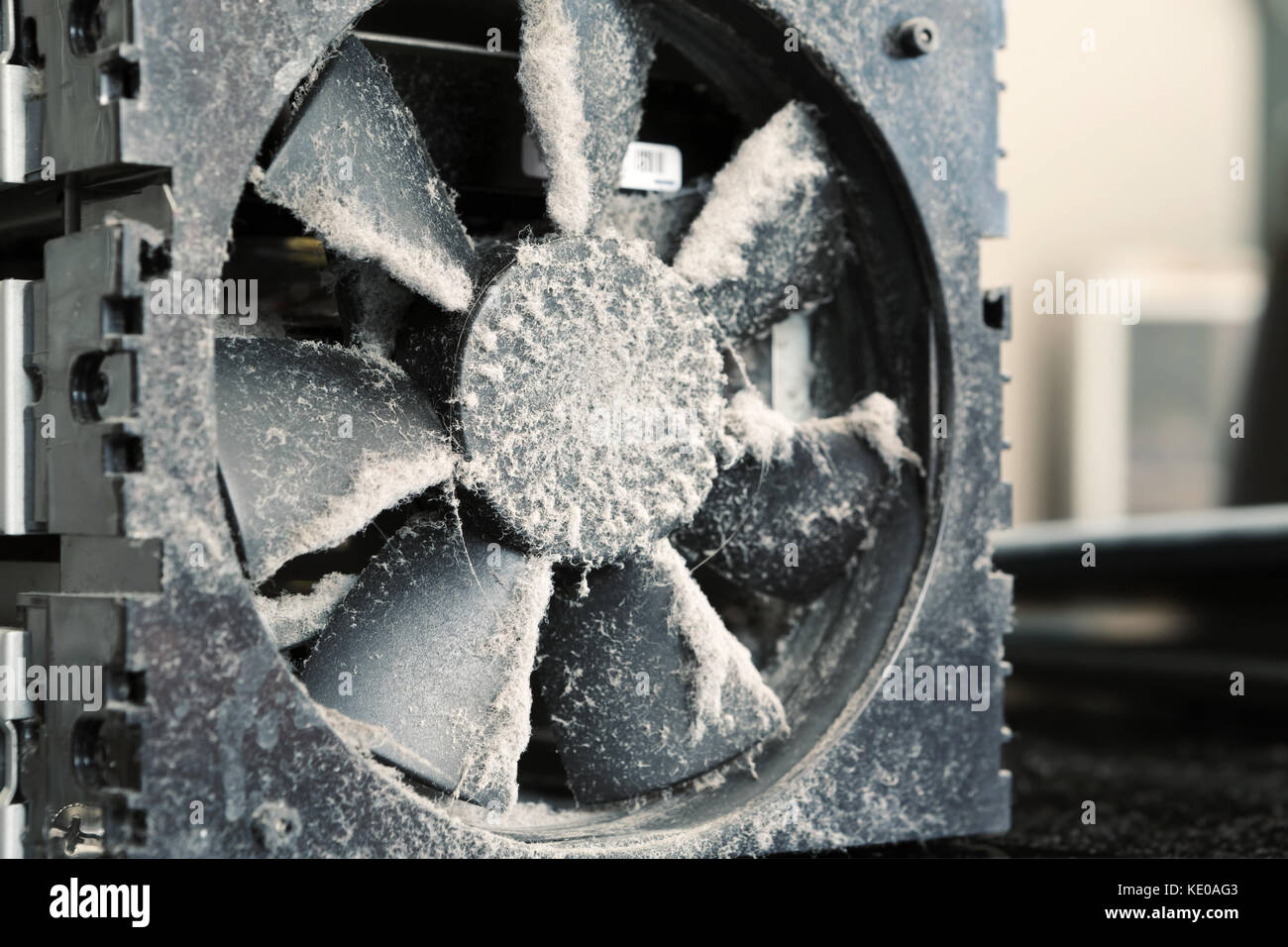Old Dusty PC Cooling Fan out of the Case Stock Photo - Alamy