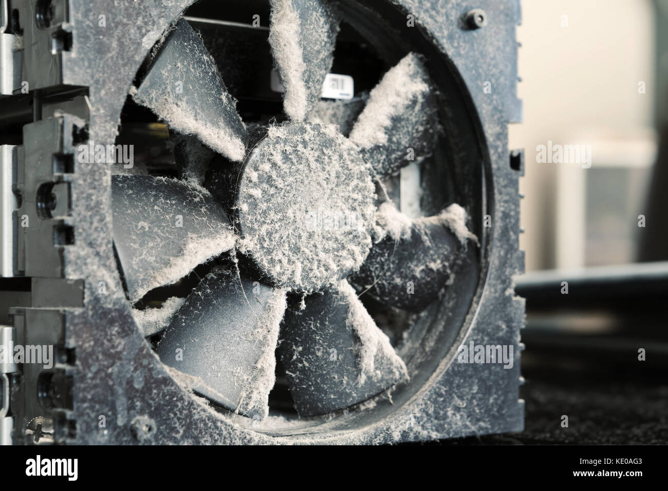 Old Dusty PC Cooling Fan out of the Case Stock Photo Alamy