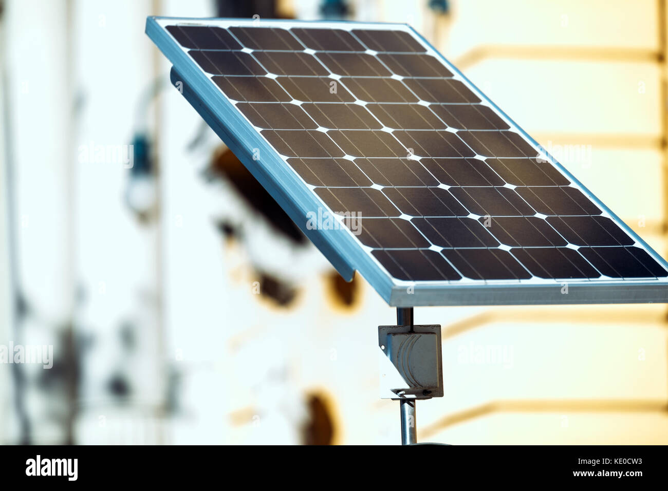 Picture of solar panel absorbing energy from sun Stock Photo Alamy