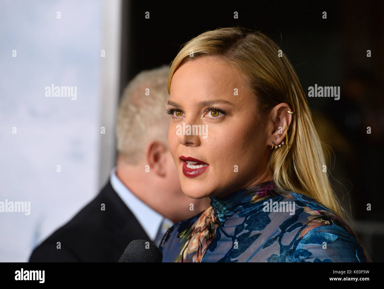 Abbie Cornish at the premiere for "Geostorm" at TCL Chinese Theatre