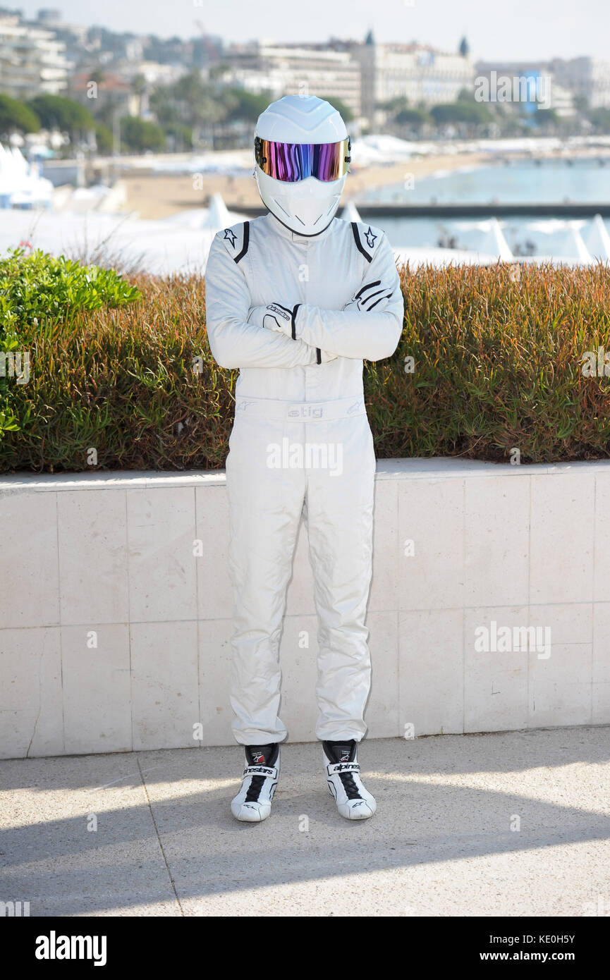 Top Gear America - Photocall: The Stig, Antron Brown, William Fichtner and  Tom Ford at MIPCOM on Oct. 17 2017, Cannes, France Stock Photo - Alamy