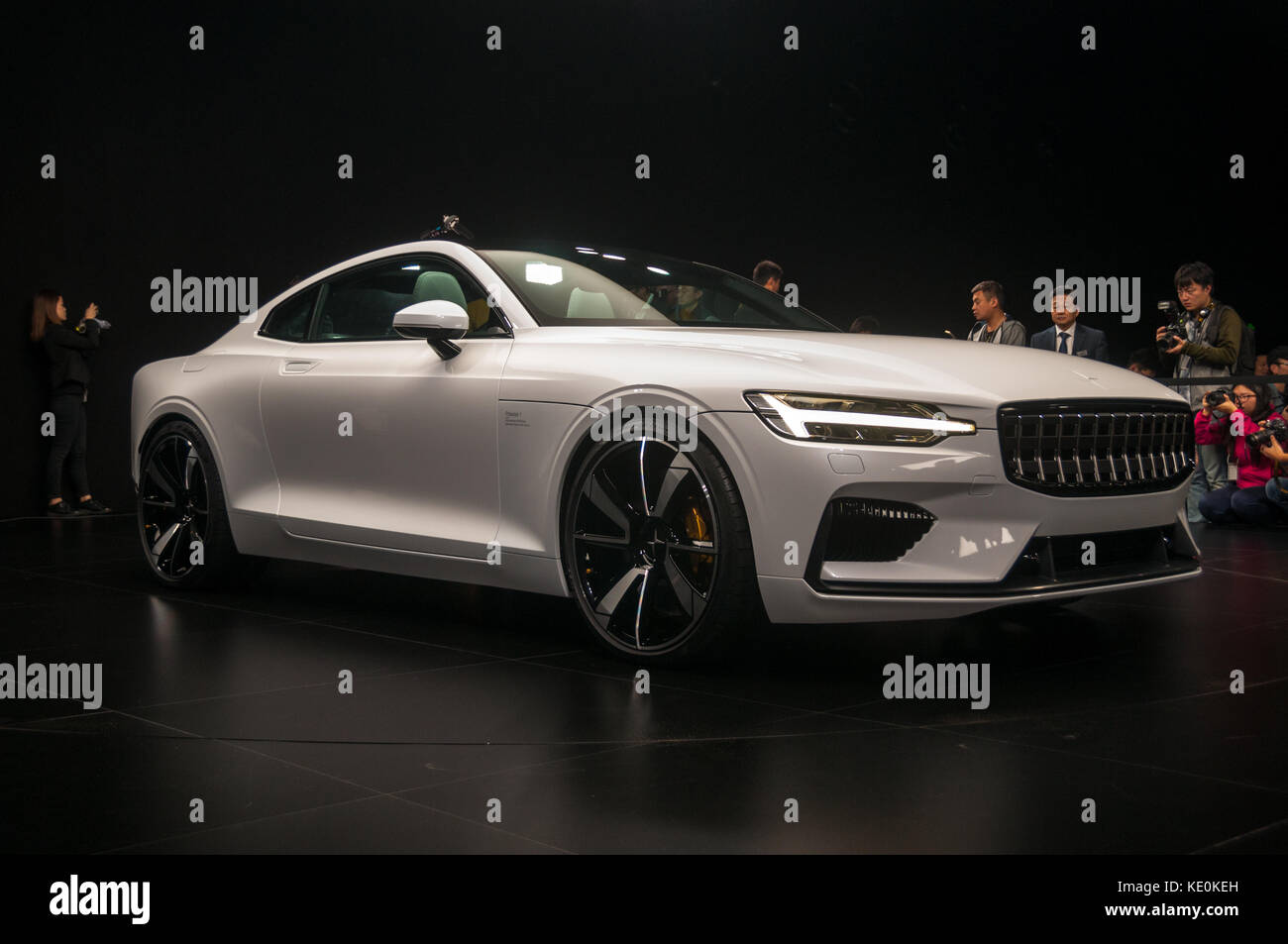 Shanghai, China. 17th Oct, 2017. Media launch of Polestar 1 and Polestar as stand along brand. Yuz Museum, Shanghai, China. Credit: Mark Andrews/Alamy Live News Stock Photo