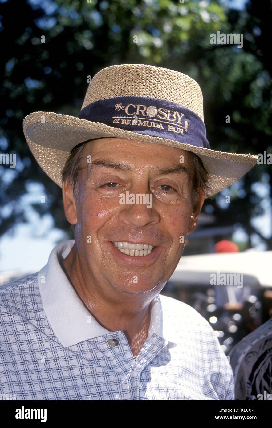 Actor Jerry Orbach at St. Andrew's Golf Club for the Carol M. Baldwin Celebrity Golf Classic. Westchester, NY. July 26, 1999. © Joseph Marzullo / MediaPunch. Stock Photo