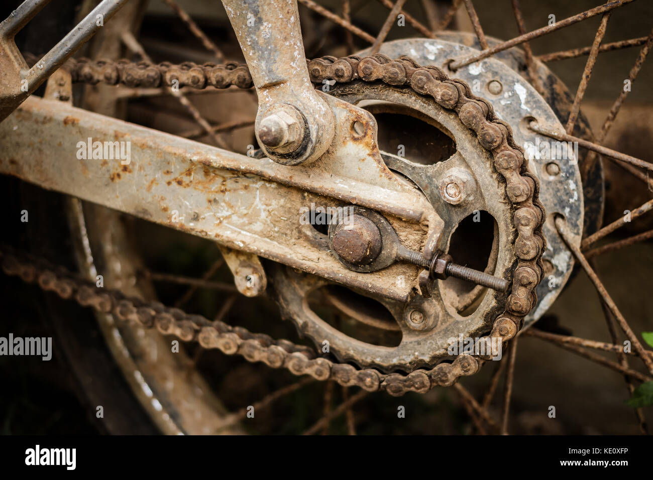 old motorcycle chain rust Stock Photo - Alamy