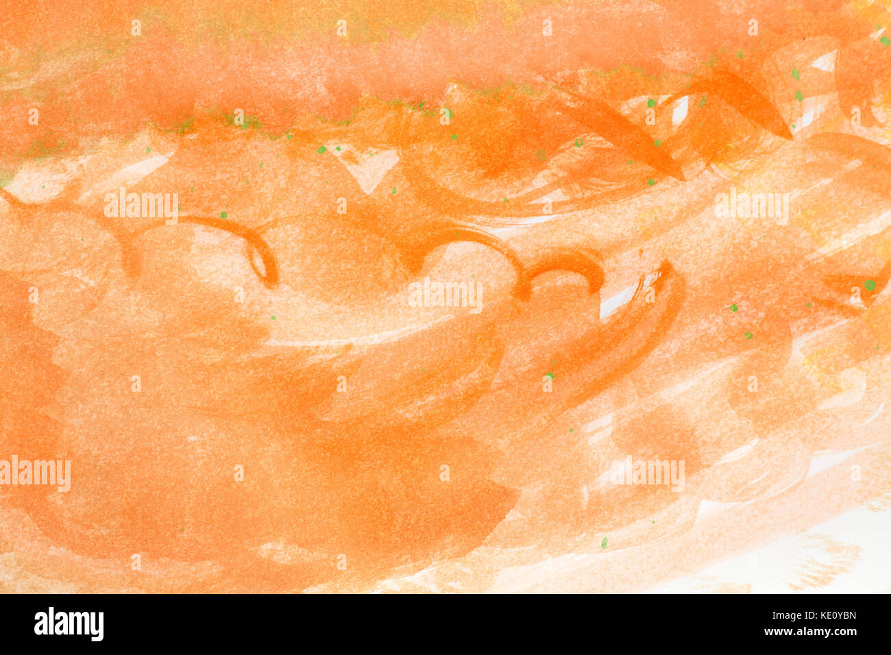 Abstract orange watercolor background Stock Photo