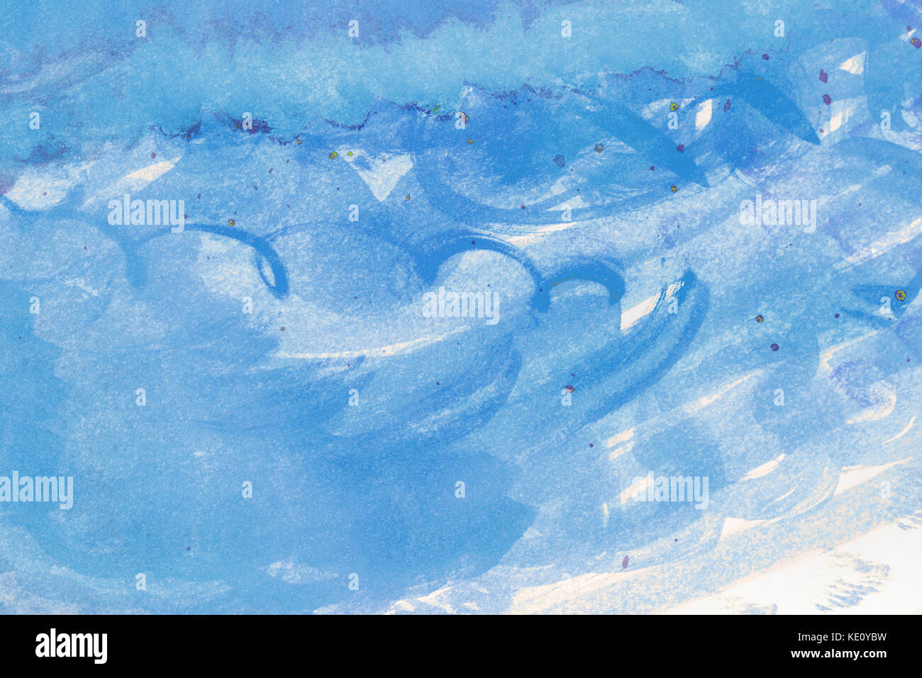 Abstract blue watercolor background Stock Photo - Alamy