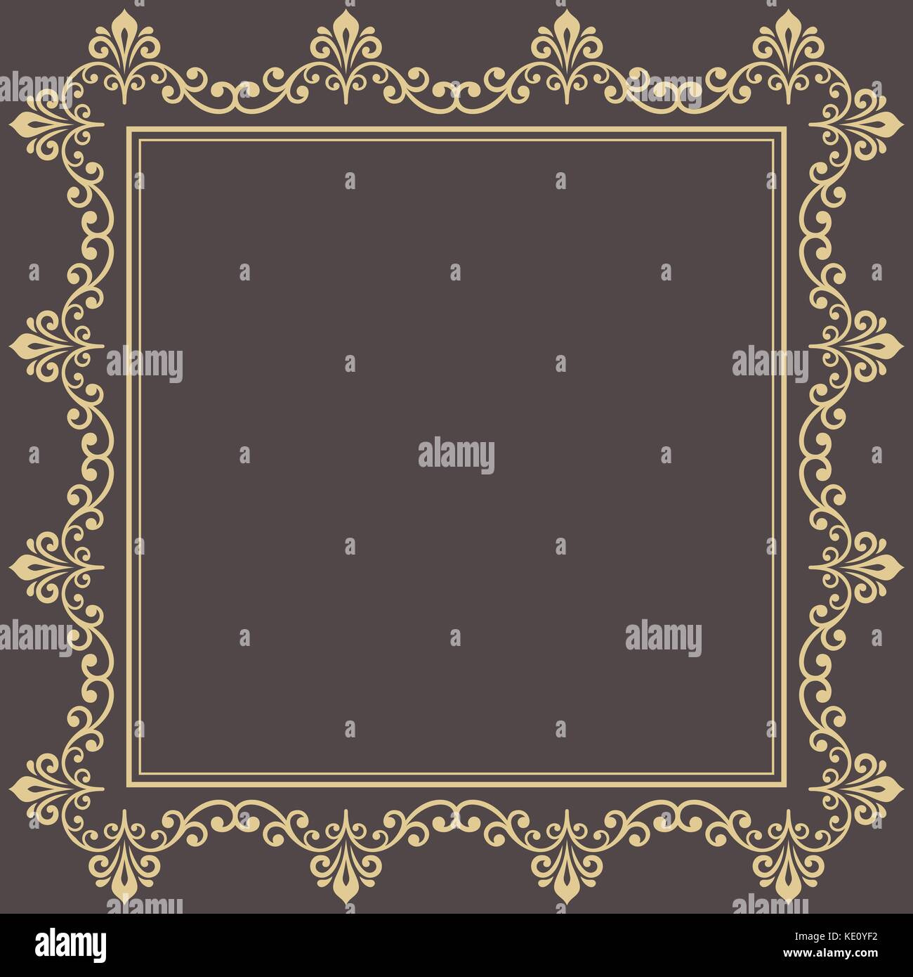 Floral Vector Fine Frame Stock Vector Image & Art - Alamy