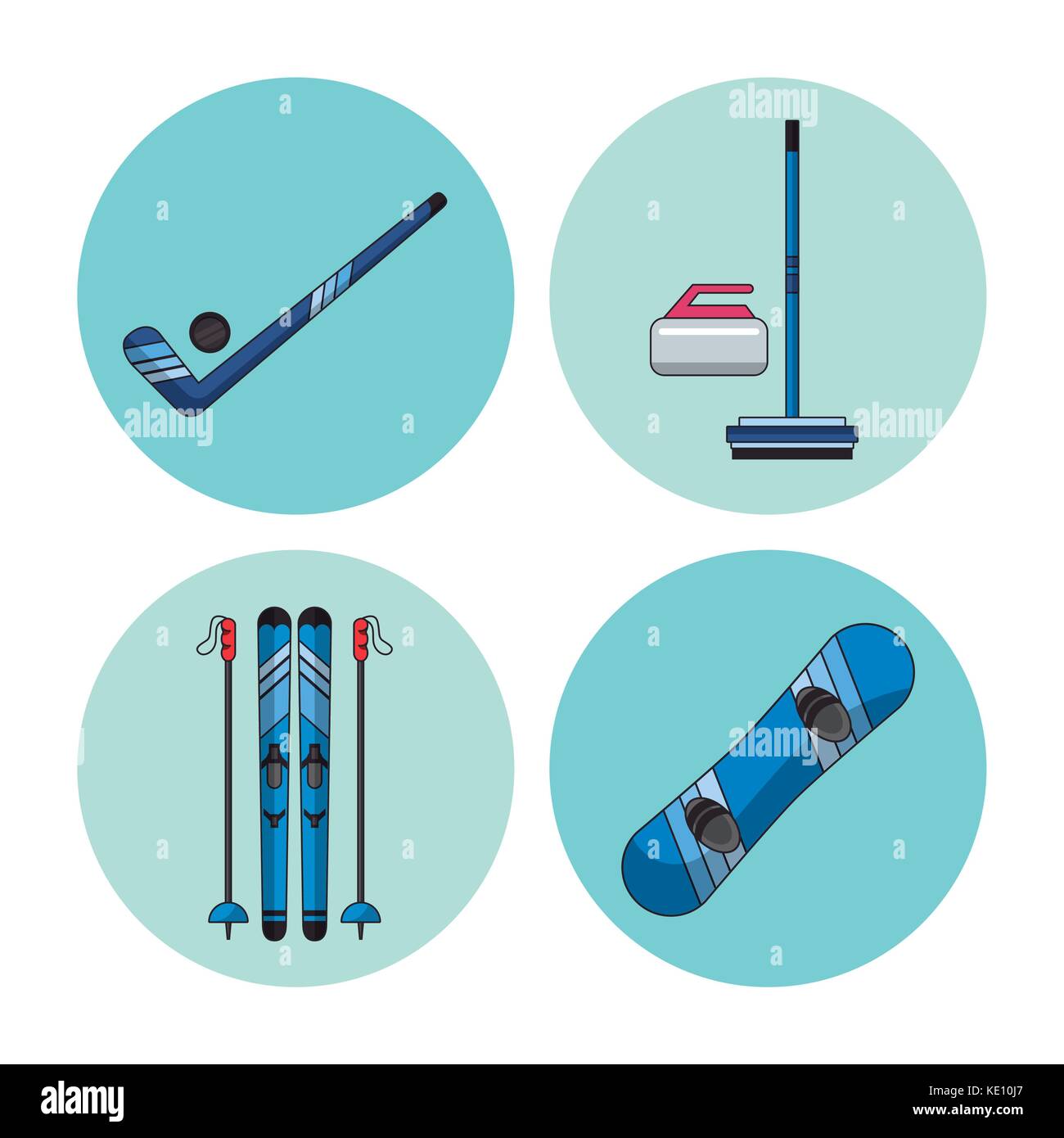 Winter sports icons Stock Vector Image & Art - Alamy