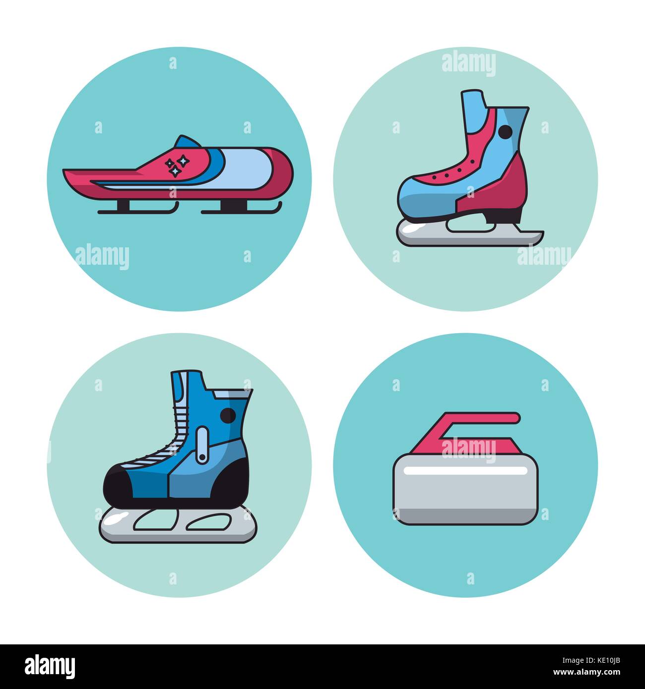 Winter sports icons Stock Vector Image & Art - Alamy