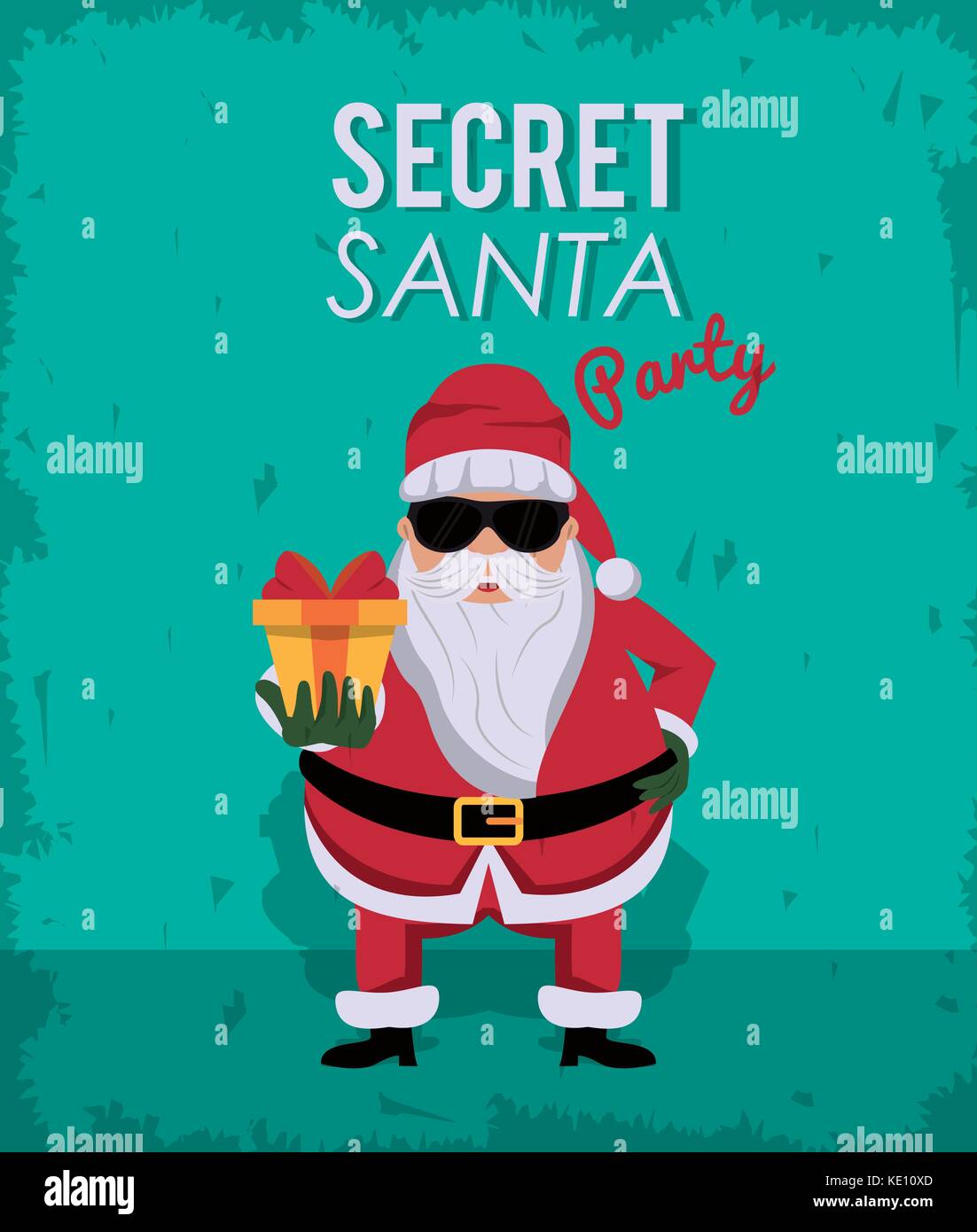 Set of vector cards Secret Santa. Templates for invite to christmas event,  corporate, party, gift tag, message Stock Vector Image & Art - Alamy