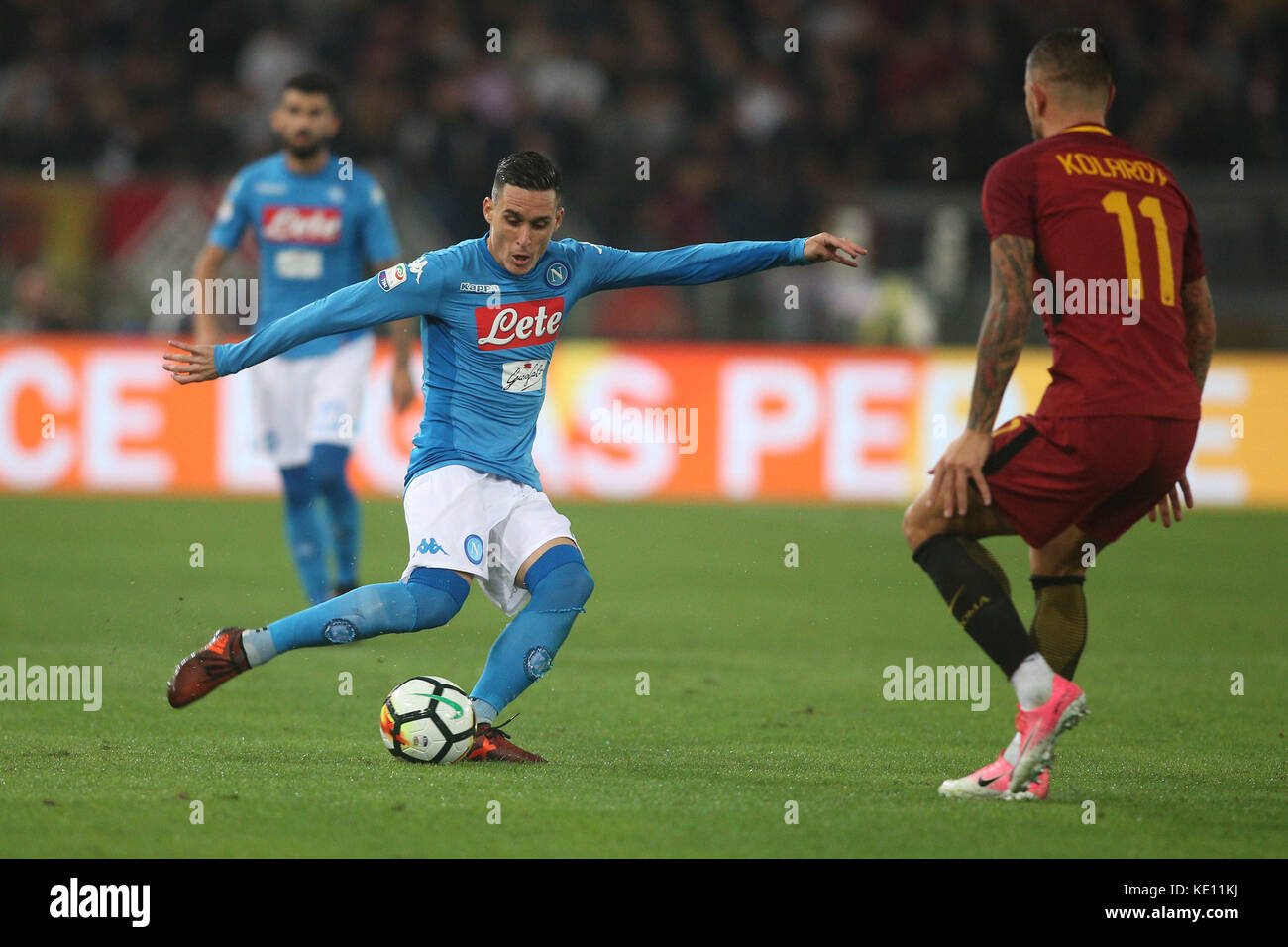 Italy, Rome, october 14 2017:Hamsik in action during the football match ...