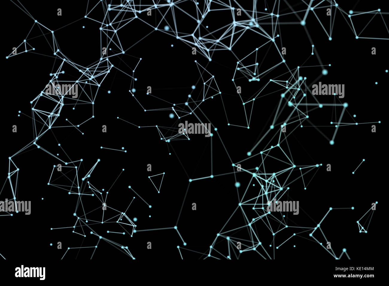 Abstract network data connection technology. Digital background Stock ...