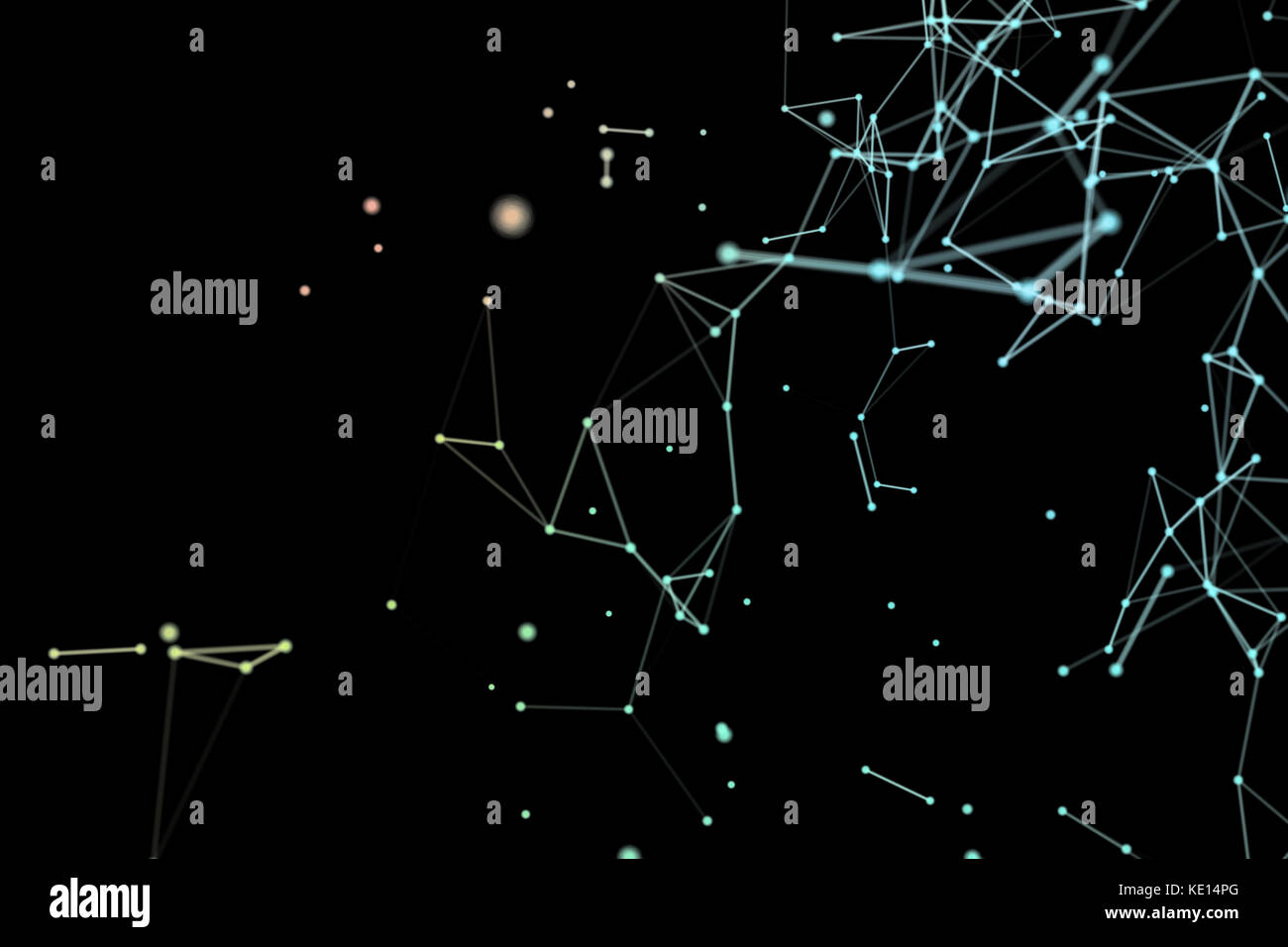 Abstract network data connection technology. Digital background Stock ...