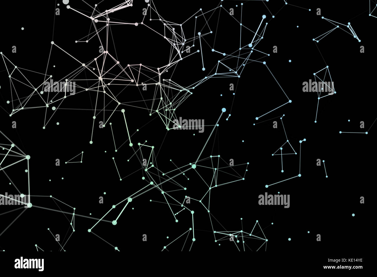 Abstract network data connection technology. Digital background Stock ...