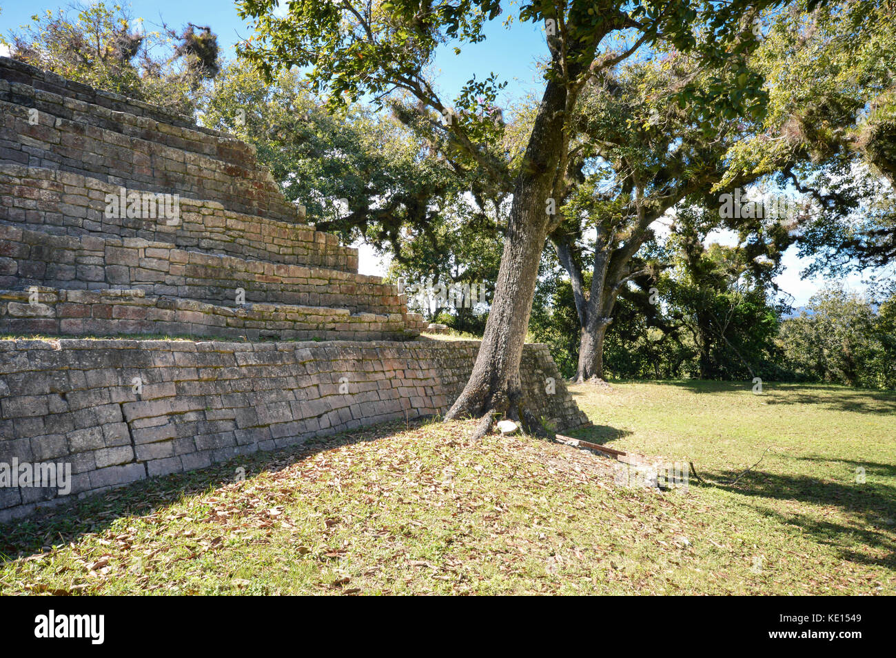 Pyramids at the archaeological site of Tenam Puente near the town of ...
