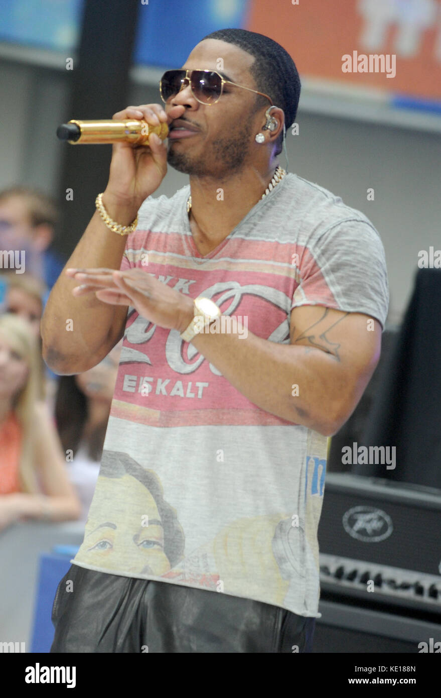 NEW YORK, NY SEPTEMBER 02 Nelly performs on NBC's 'Today' Labor Day