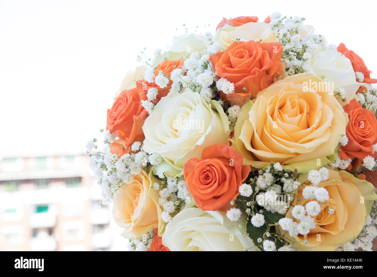 Wedding bouquets with beautiful roses Stock Photo - Alamy