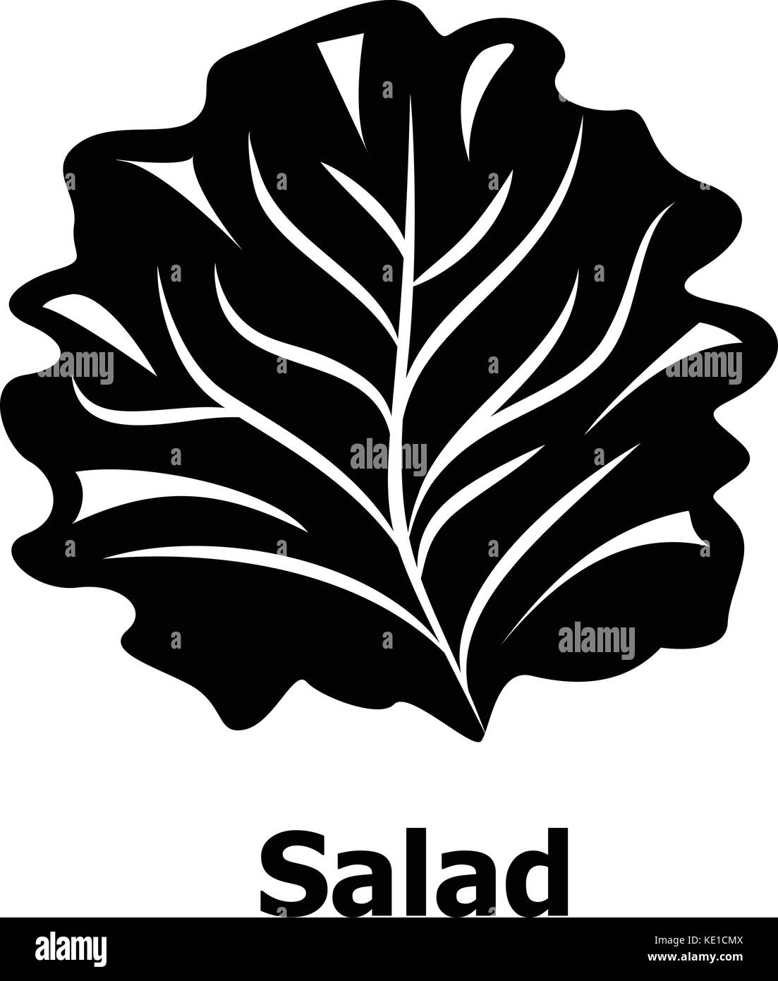 Salad icon, simple black style Stock Vector Image & Art - Alamy