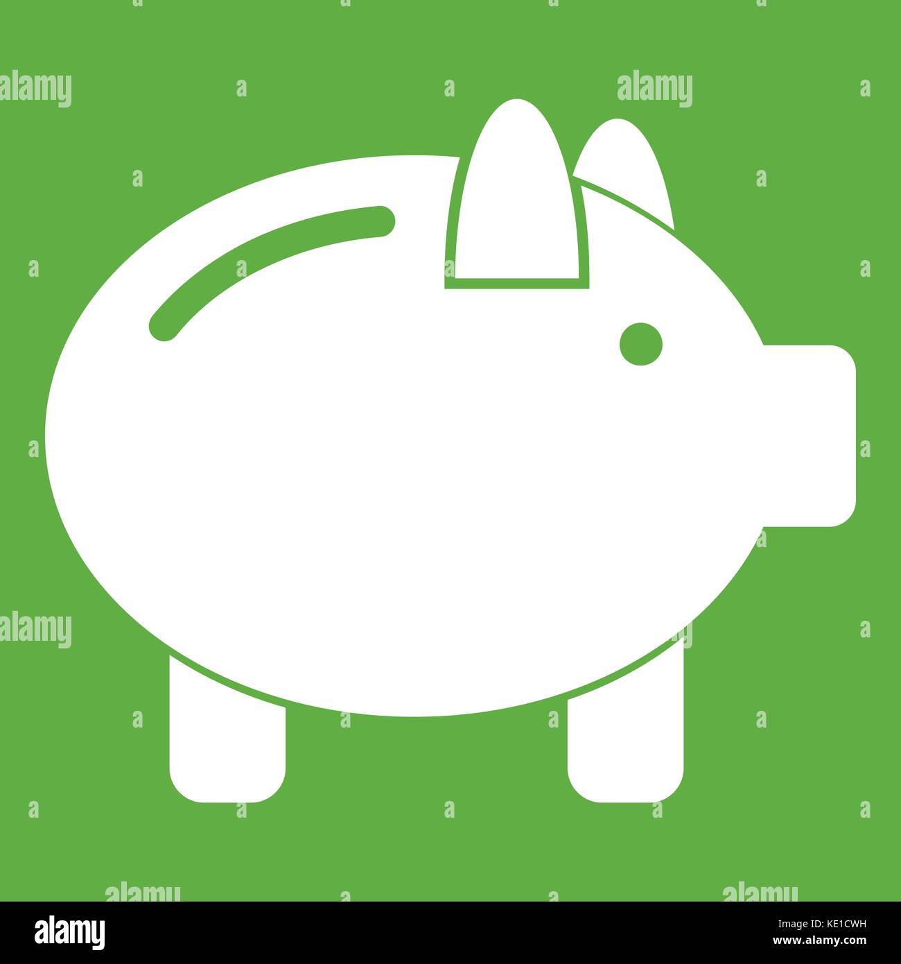 Piggy bank icon green Stock Vector Image & Art - Alamy