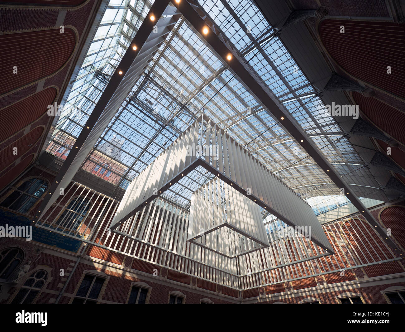 Modern Atrium Ceiling To Amsterdam S Rijkmuseum 5 Stock Photo