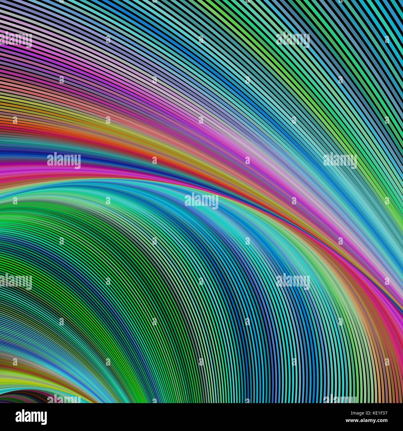 Colorful psychedelic striped fractal background Stock Vector Image ...