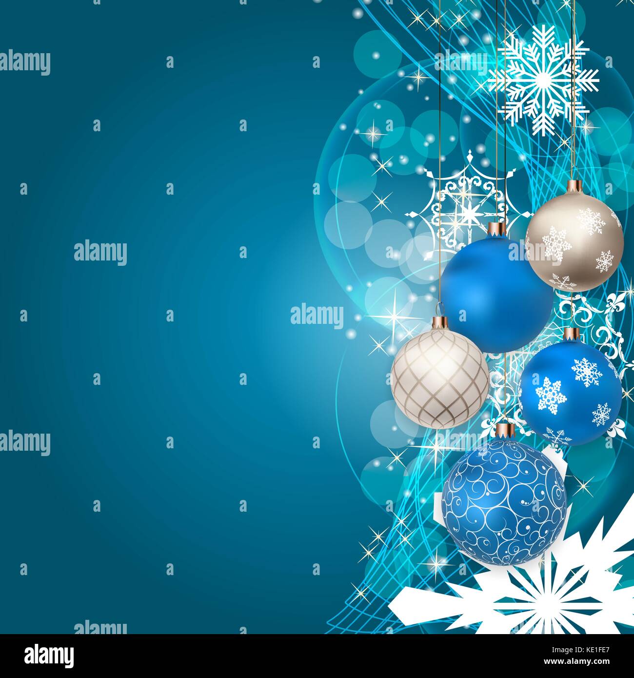 Merry Christmas and New Year Background. Vector Illustration Stock ...