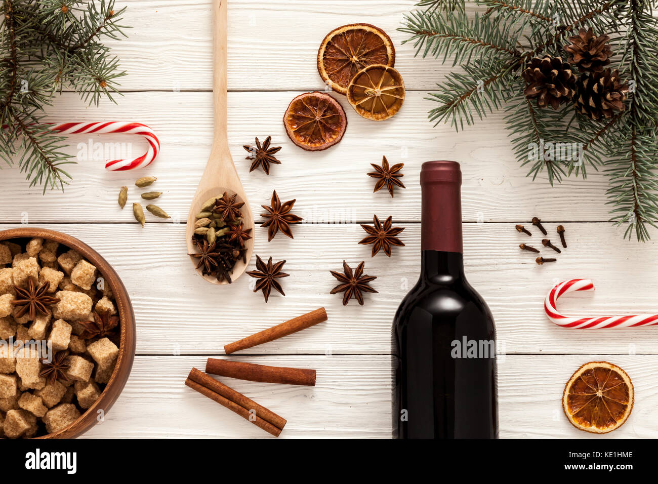 spices for mulled wine Stock Photo Alamy