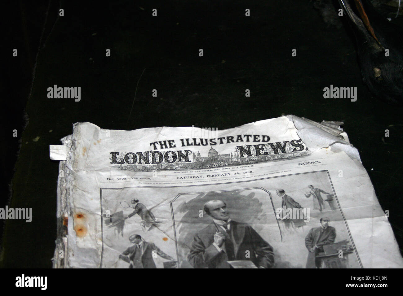 Copy of The Illustrated London News in Captain Scott's hut, McMurdo ...