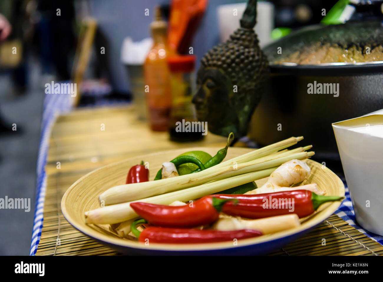 Chili, ginger and lemongrass, the three main ingredients and flavours