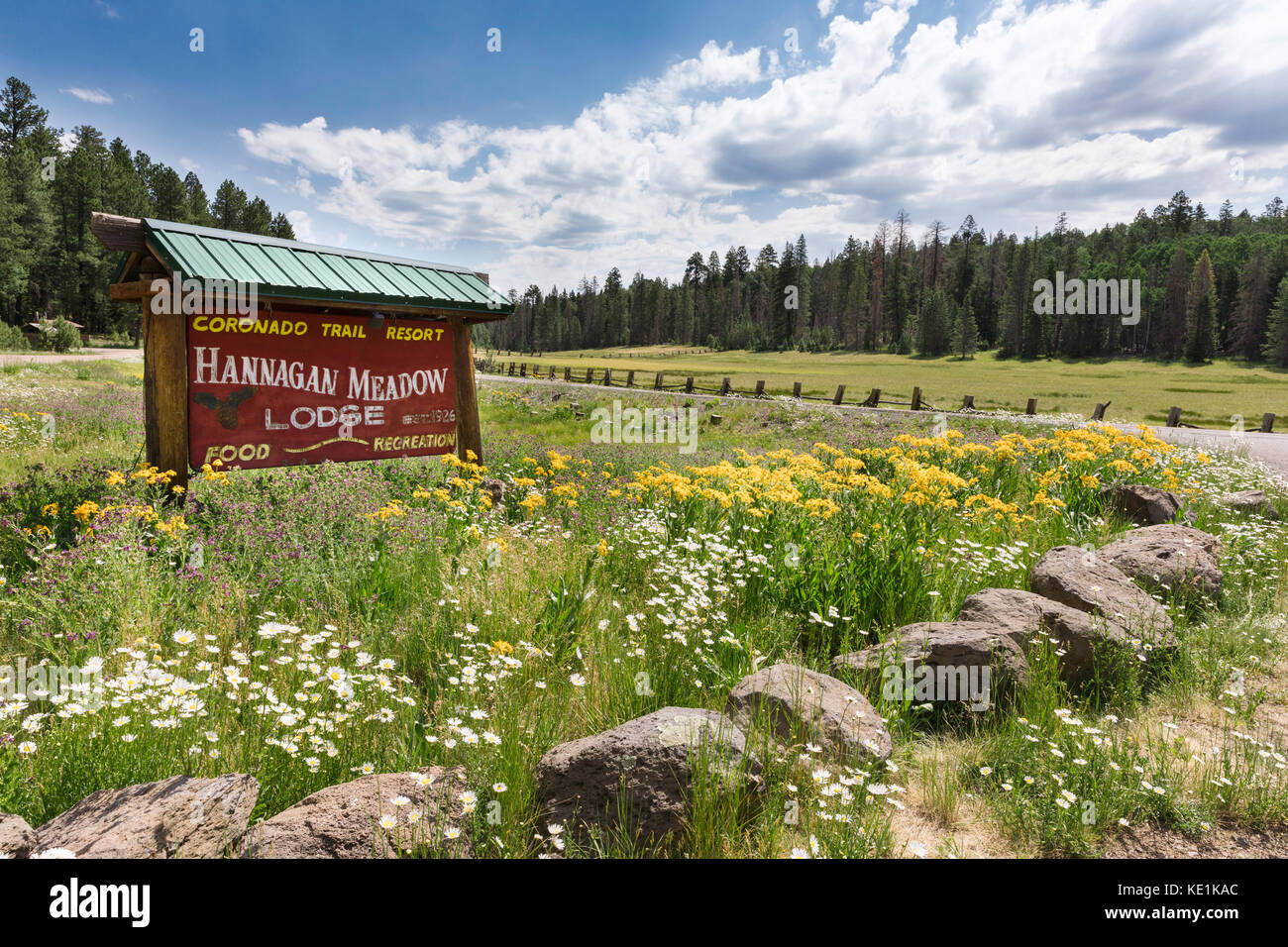Hannagan Meadow Lodge Alpine Arizona Stock Photo 163535636 Alamy