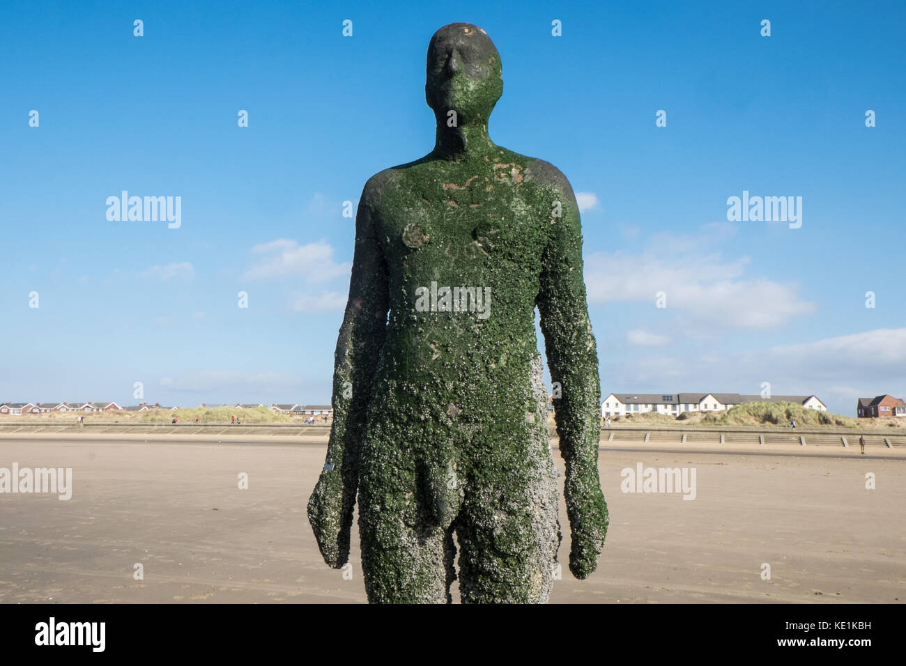 Anthony,Gormley,statues,iron,men,Another Place,art,installation,on