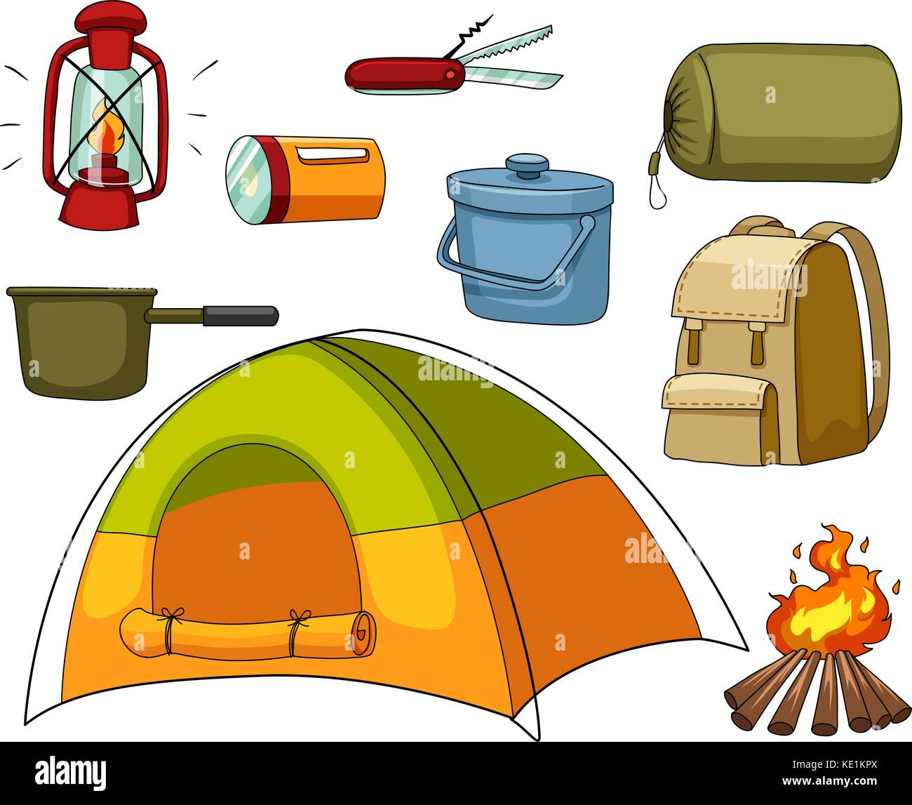 Camping equipments hires stock photography and images Alamy