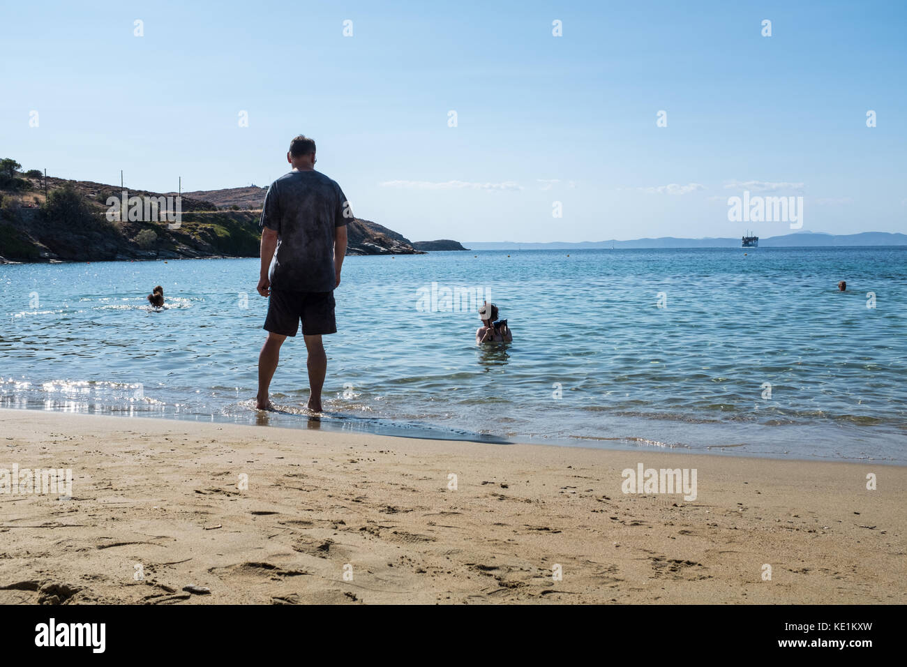 Eora Beach, Kea, Greece Stock Photo